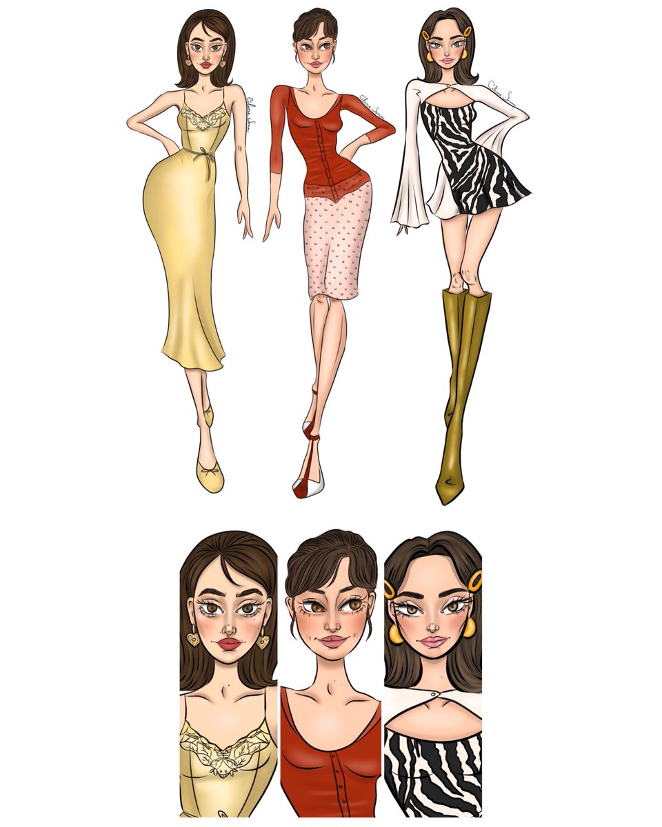 celine_sonu's tweet photo. Trois Esra, trois styles ✨
1,2 ou 3 ? 🤍
@esbilgic #wearmarcia #rouje #JeanneDamas #EsraBilgiç #dizi #Ramo #rambel #KanunsuzTopraklar #güldav #gülfem #AdanısKutsalKavga #DirilişErtuğrul #fashionillustration https://t.co/KFHM41orkf