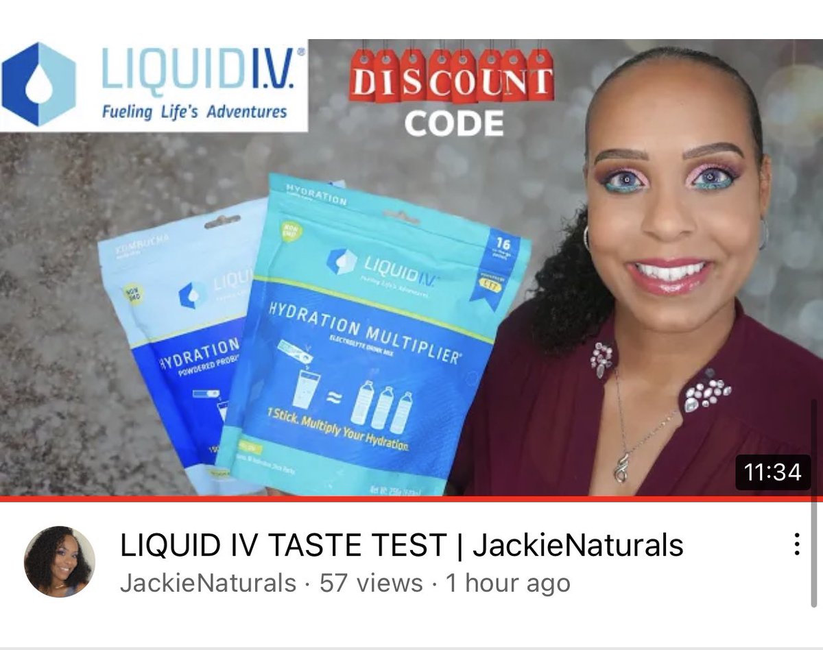 JackieNaturals's tweet image. 🚨NEW VIDEO🚨LIQUID I.V. HYDRATION DRINK MIX REVIEW &amp;amp; TASTE TEST IS ON MY CHANNEL NOW!!! @liquidiv 

Watch Now: youtu.be/xHxamoExNVY

25% OFF Discount Code: JACKIENATURALS

#LIVPartner #liquidiv #hydration #hydrationmultiplier #electrolyte #hydrate #water #electrolytes