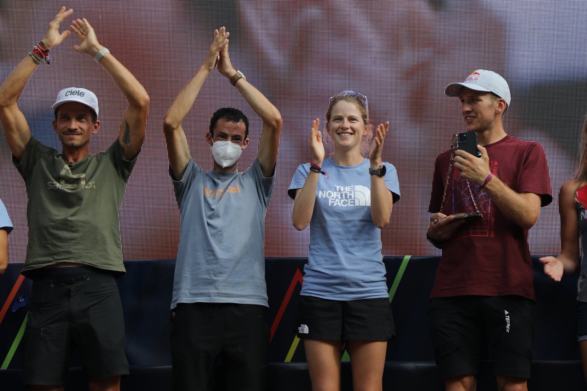 Katie Schide and Kilian Jornet, 2022 #UTMB champions.

Read our results article for the full race story: i-rn.fr/22UTMB-Results