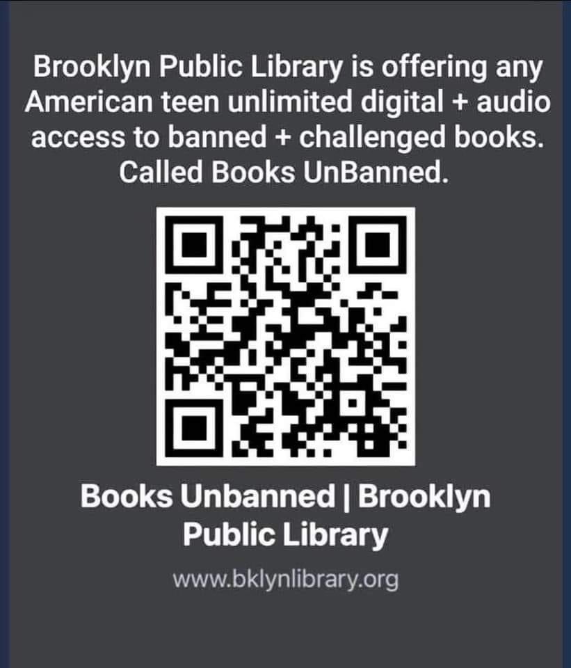 THHSLibrary's tweet photo. BPL understands BOOKS SAVE LIVES!#stopcensorship #fREADom #read Please share! https://t.co/l6h4MxTHPd