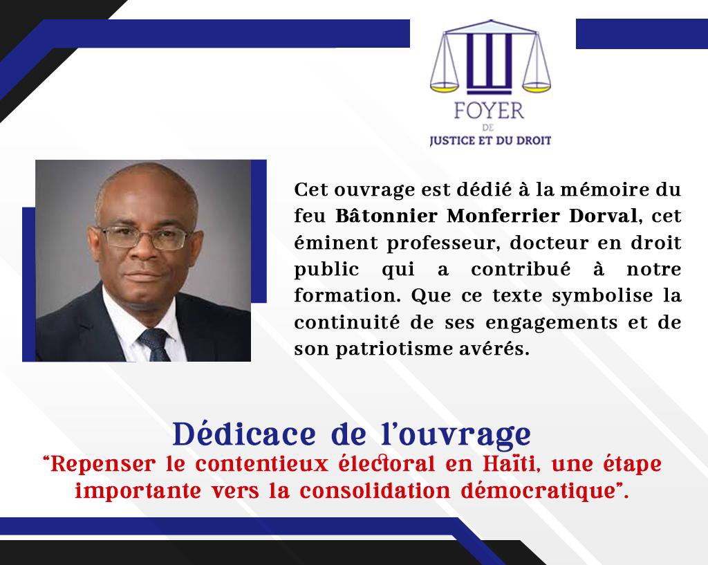 EAlcilien's tweet photo. Deux ans après son assassinat, son dossier judiciaire transite de juge en juge sans aucune suite effective. Ça s’appelle « IMPUNITÉ».

Notre témoignage de reconnaissance au Professeur Dorval dans ‘´ Repenser le contentieux électoral en Haïti ´´.@samson_beucia https://t.co/UmPXeSdoJx