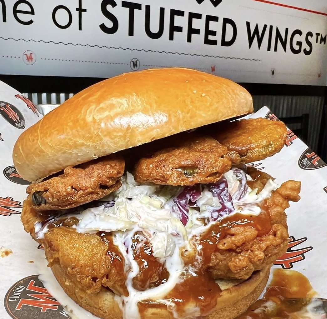 FLWingFactory's tweet photo. Want some BIG eats? Try our BBQ Chicken Sandwich; crispy fried chicken breast drizzled w/ honey bbq sauce and topped w/ homemade southern-style coleslaw and fried pickle chips! 🤤

#chickensandwich #Tallyfood #tallahasseefood
#Tallahassee https://t.co/oc5GNEIPvS