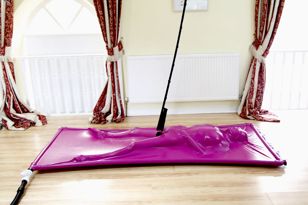 Trapped in a Vacbed with a  vibrating Mitsubishi clamped to my clitoris #vacbed #forcedorgasm vacbed.co.uk ballhood.com