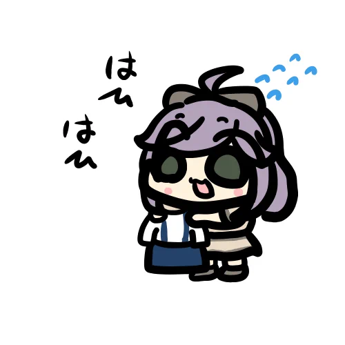 はひはひ言うてふぬとさんのイラストです#てふぬ～と 