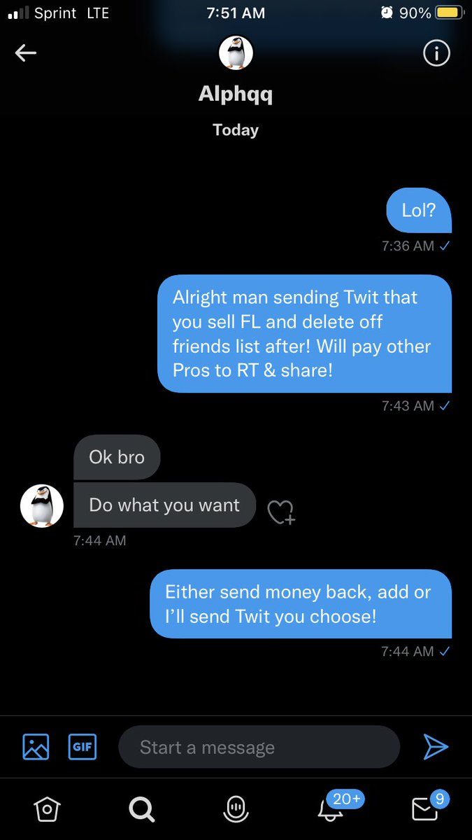 No se dejen estafar por este tipo! Me dijo que vendía su link de amistad permanente! Le mande el dinero a su PayPal que es Teixeira19122003@icloud.com! El después me borro y no quiso mandar el dinero de regreso o agregarme! RT y FAV se agradece! 🔁❤️