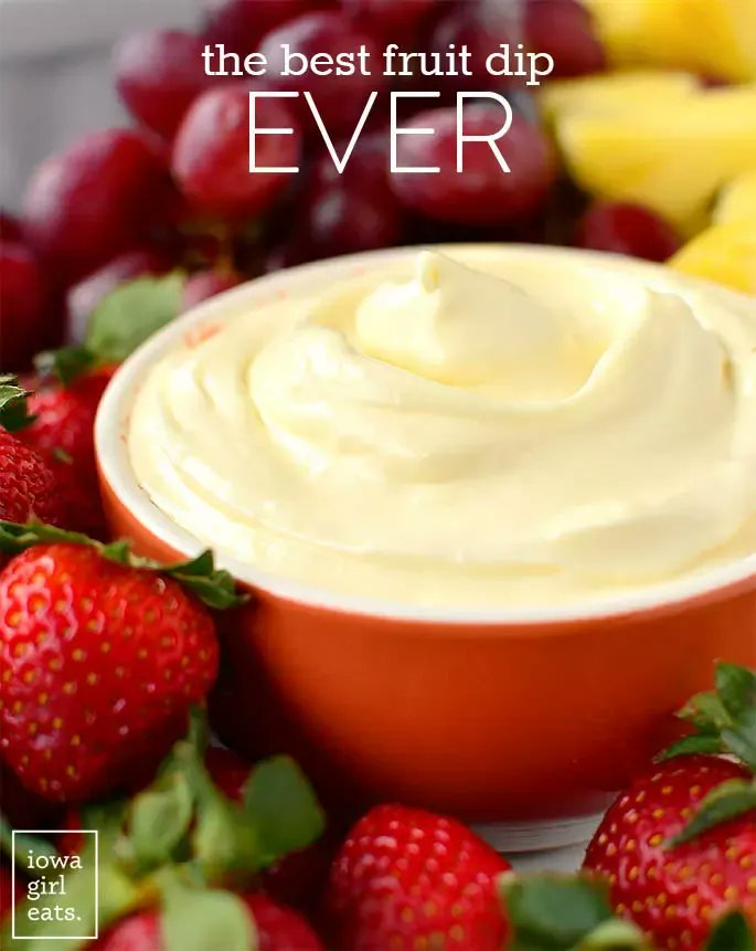 The Best Fruit Dip Ever - 3 Ingredients! buff.ly/3ufZcfy