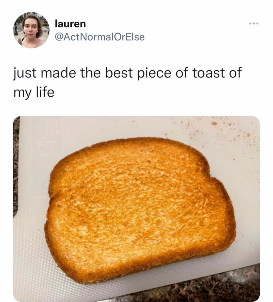 the perfect degree of toastiness 🤩