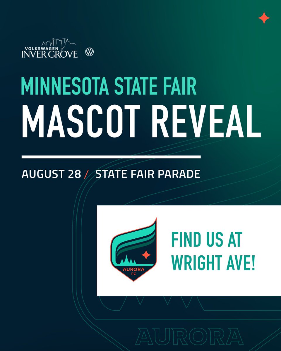 MNAuroraFC's tweet photo. Today we are located at an additional space! Find us on Wright Ave all day long for games, merch, tattoos and more!
After the 2pm parade, our new teammate will be at the booth AND we will be unveiling mascot merch 😁 Don't miss out! #AuroraOnAStick💫 https://t.co/VoOre9M1Yi