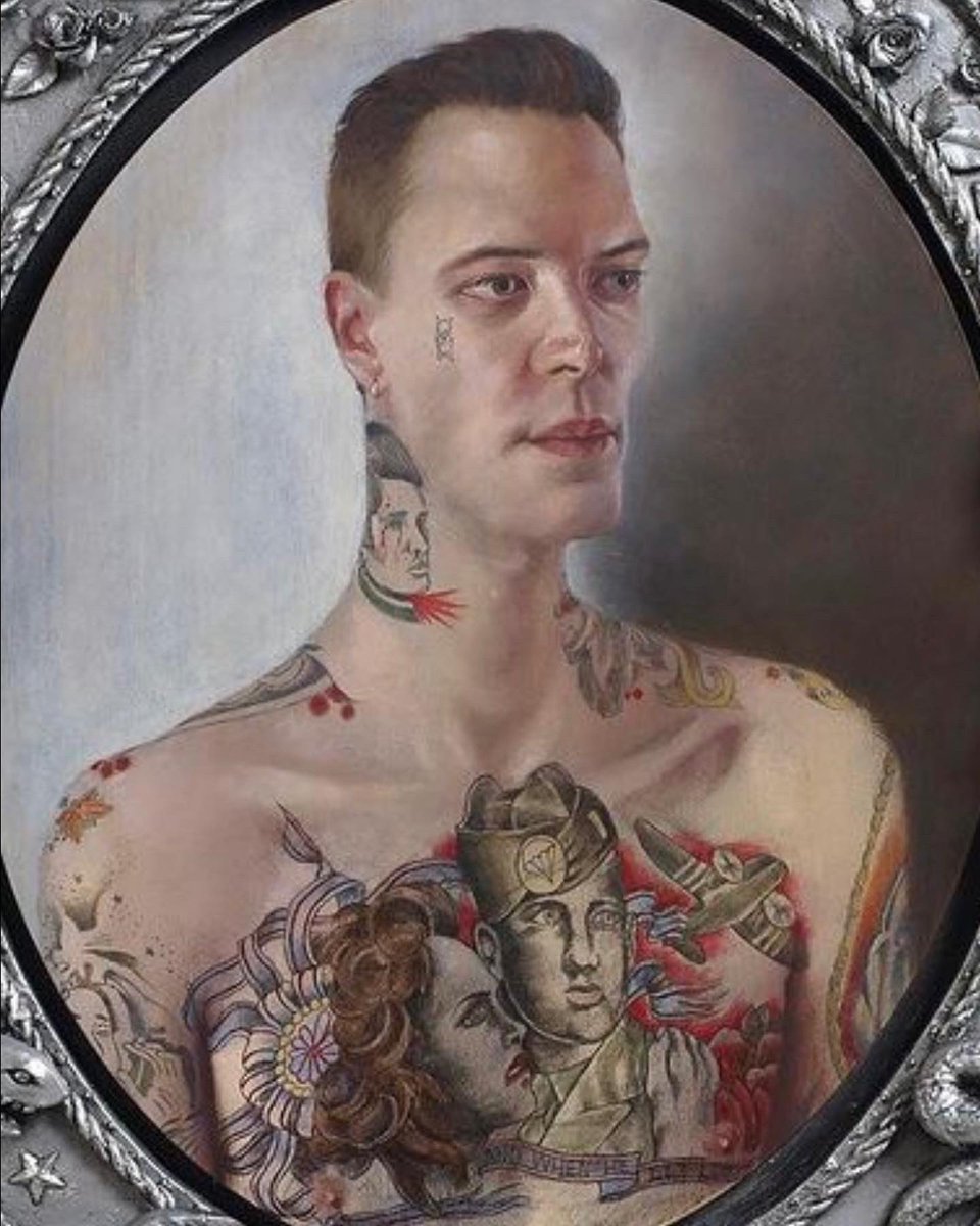sim_barr's tweet photo. #Dicky, #Oilonlinen w/ #handsculpted #jesmonite frame, 2012 by #BritishArtist #StuartPearsonWright
#ukartist #artist #art #artworld #künstler #kunst #peinture #portaitartist #painting #tattoo #oilpainting #huile #contemporaryart #contemporaryartist #modernart #figurativeart https://t.co/fBErOI7yNH