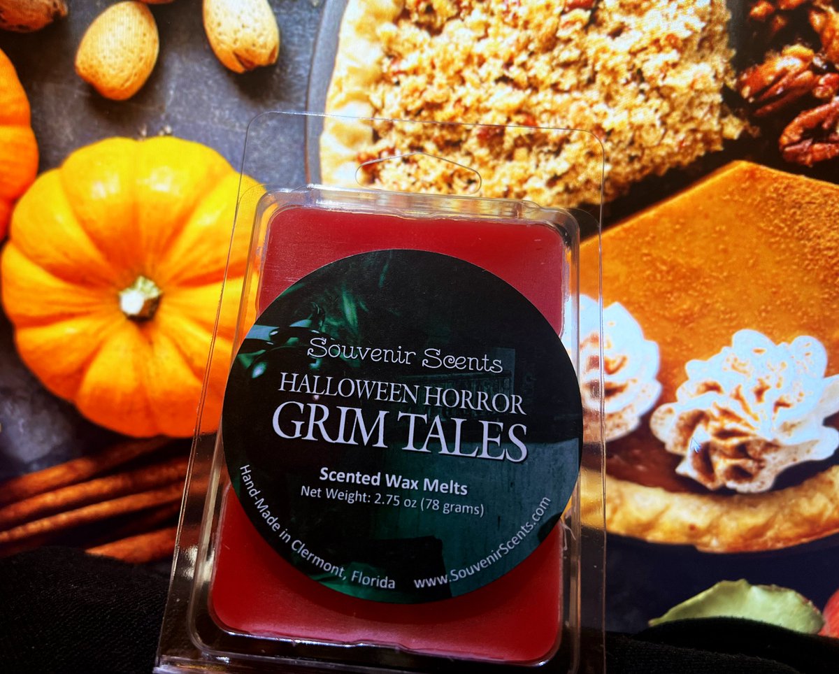 A limited amount of our new Halloween Horror Grim Tales candles and wax melts are now available to buy on the website!

souvenirscents.com/collections/wa…