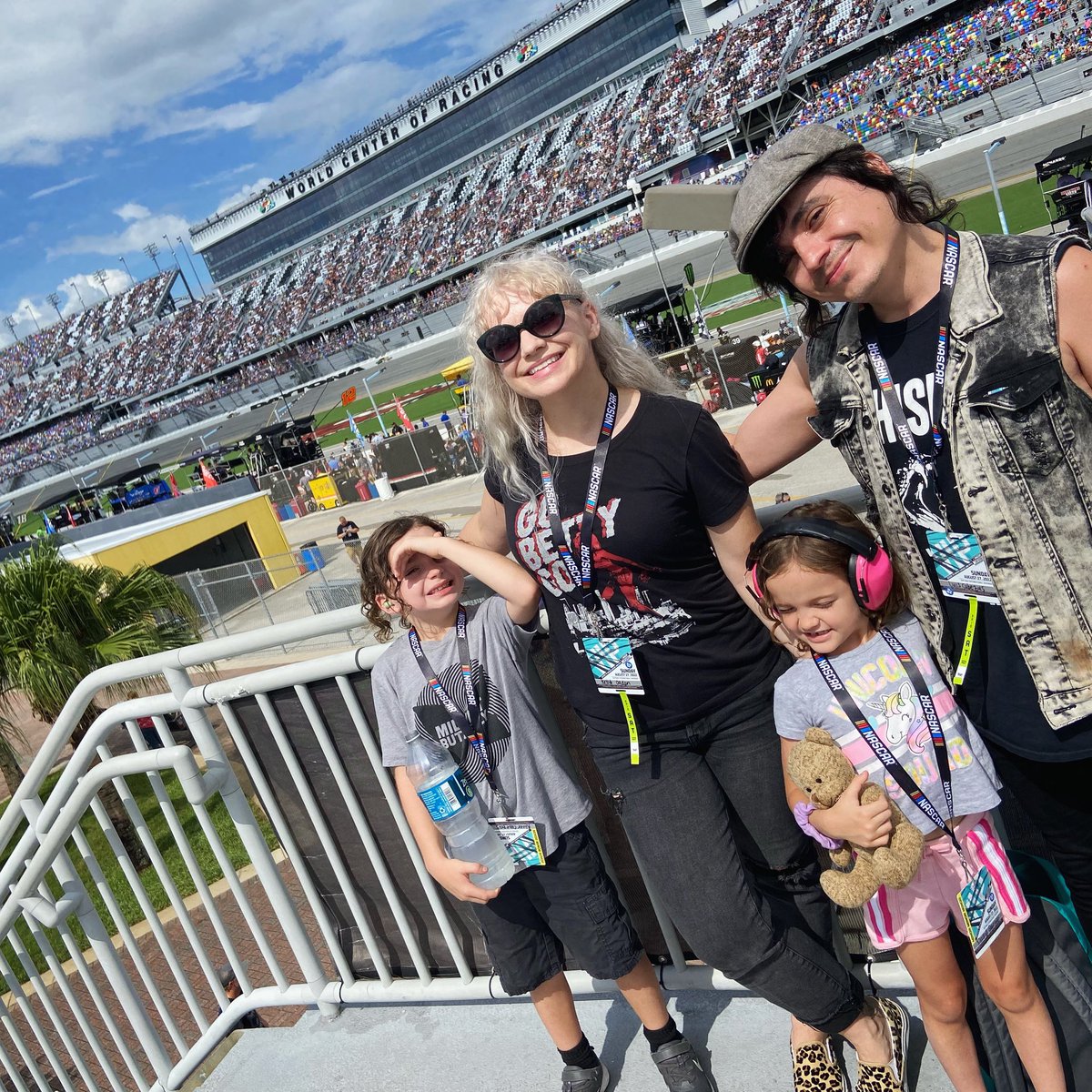 TheDollyrots's tweet photo. When you have a friend at @nascar that can get ya into the pit you come see the race! Let’s go VROOOOOM!
#cokezerosugar400 #nascar #thedollytots #thanksscott #sundayfunday https://t.co/F2NTWLbdAK