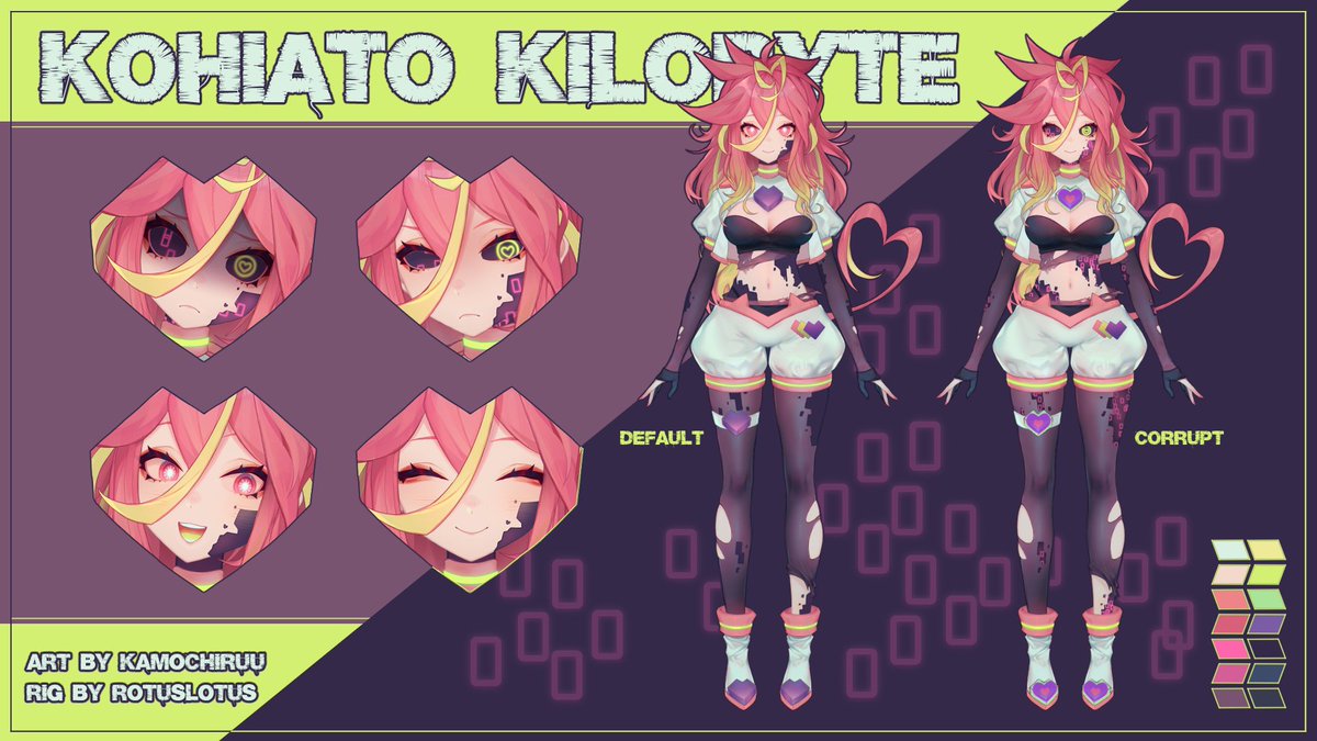 KohiatoKilobyte's tweet photo. πγMODEL REFERENCE SHEETγπΎ
My name is Kohiato Kilobyte! I am a digital virus who resides in what you refer to as the 'world wide web'! Won't you please come visit my domain? π
π£ TWITCH
β https://t.co/Lt1pAhXaCz
πΎ β #KohiatoKilobyte
π¨ β #kohiARTo
π» β #kohiLIVEo https://t.co/dfoIpQL4ld