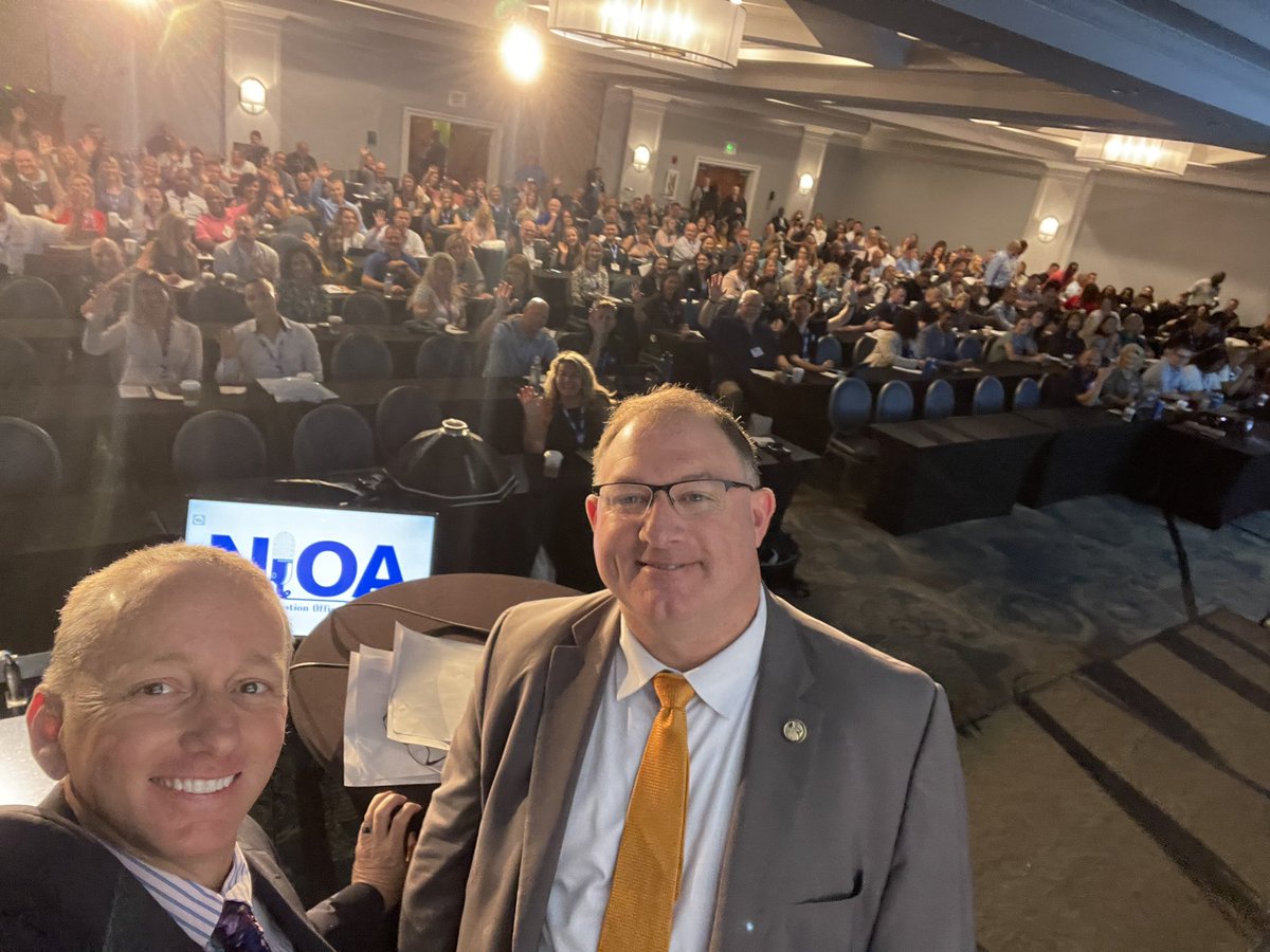 cooktx's tweet photo. Love this selfie 🤳 as it’s been an honor and privilege to serve as President for @NIOA with this board, as hundreds of amazing people gather to learn, share &amp; connect to make our communities and orgs stronger &amp; better! Thank you @zhicook for always standing by my side! #NIOA2022 https://t.co/JiNabfHwtv
