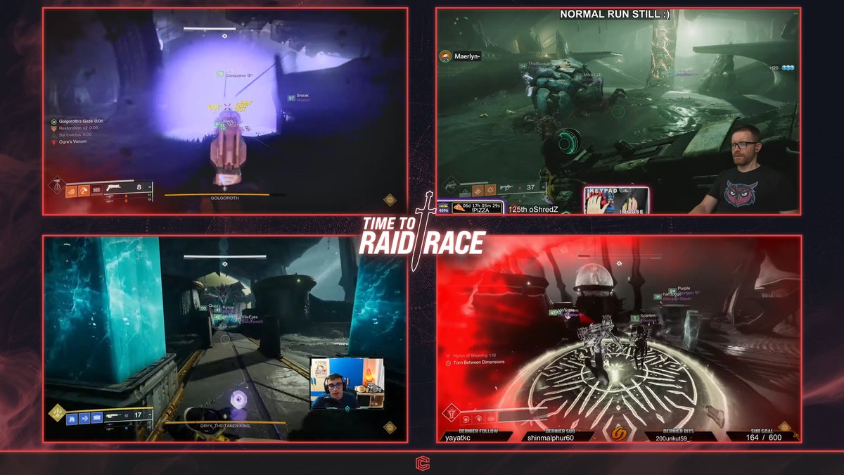 Seb_graph's tweet image. Création d'un overlay Twitch pour 
@Chunklaw à l'occasion du World First du raid "King's Fall" sur #Destiny2