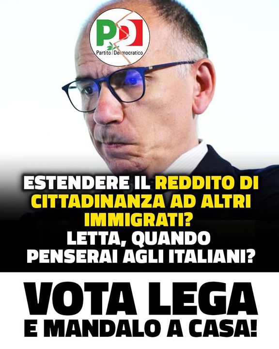 LegaSalvini's tweet photo. LETTA, QUANDO PENSERAI AGLI ITALIANI?! 

#25settembrevotoLega, io ci #Credo! https://t.co/iFmFmx8QU5