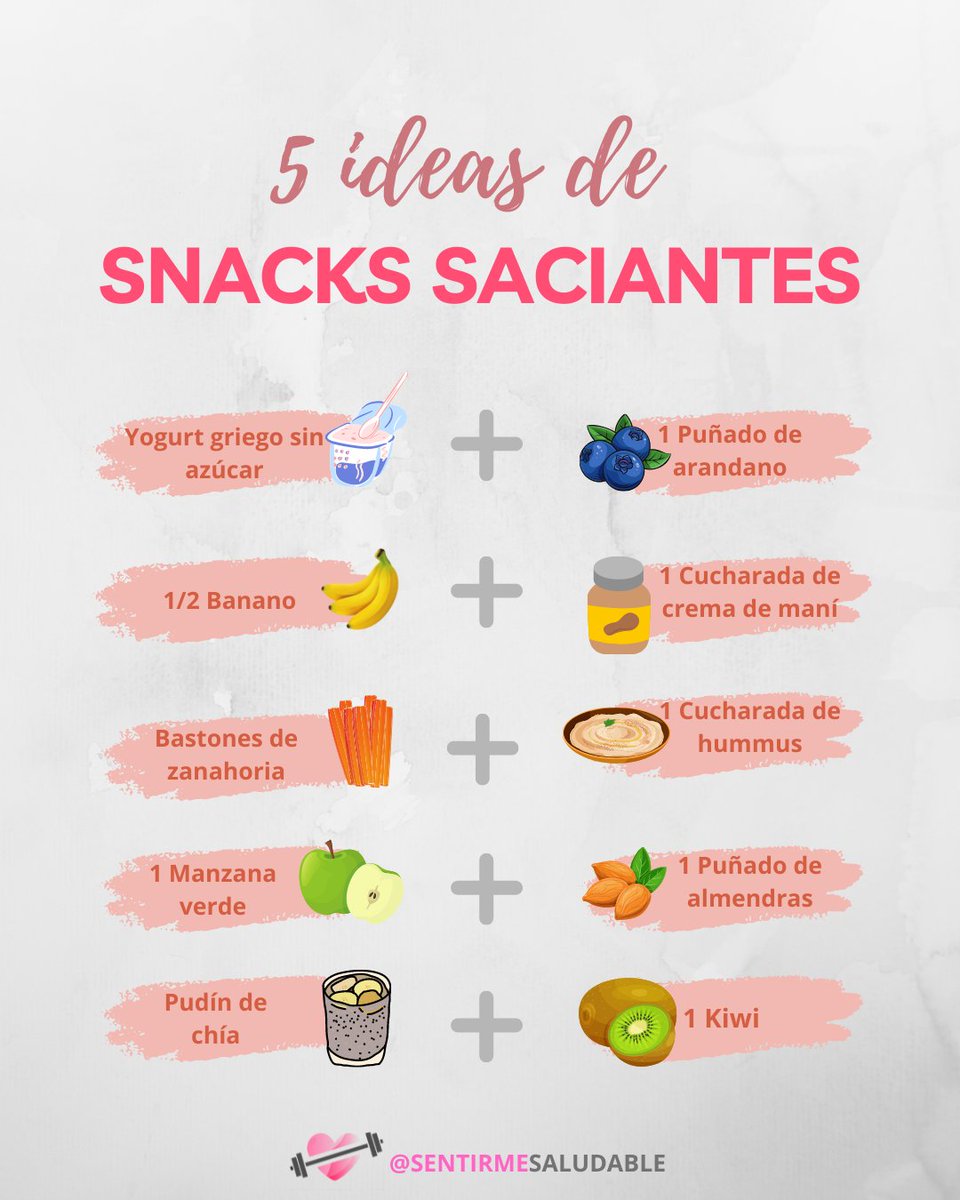 NewsNutricion's tweet photo. ✨ 5 Ideas de snack saludables. Quien dijo que comer saludable no es rico y aburrido, te presento estos 5 snack saludables. https://t.co/kuywOhh50n https://t.co/LDMMYbYH0z