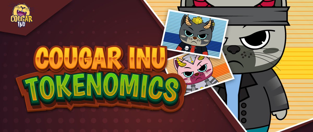 CougarInu's tweet photo. COUGAR INU Tokenomics : 

🟩Buy 2%
1% marketing 
1% rewards 

🟥Sell 6% 
3% marketing 
2% rewards
1% added to liquidity 

We have many details to disclose in the near future about COUGAR INU, stay tuned for what’s coming next as we’re just warming up 🔥 https://t.co/w7GbOqMZNe