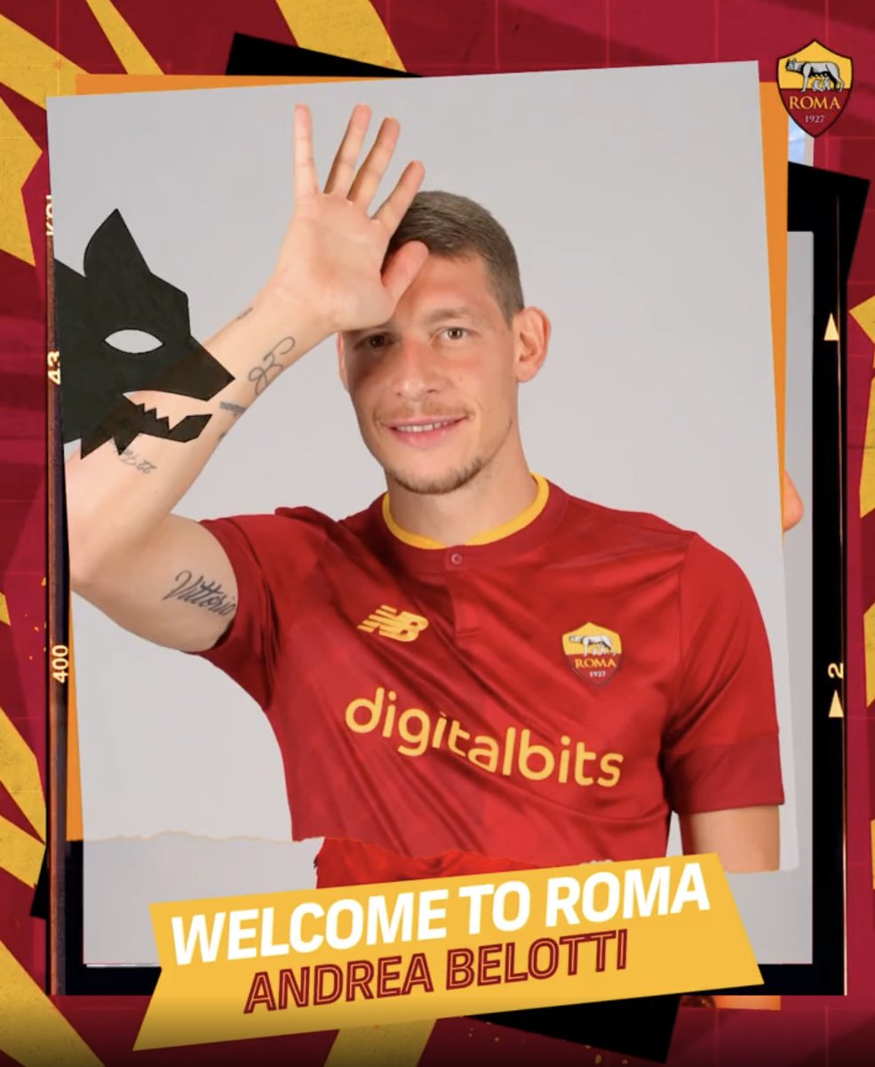 chirichampions's tweet photo. 🔴OFICIAL | BELOTTI, nuevo jugador de la AS ROMA.

¡Nos vemos a las 23.45h en MEGA! https://t.co/HSJZkhbwTh