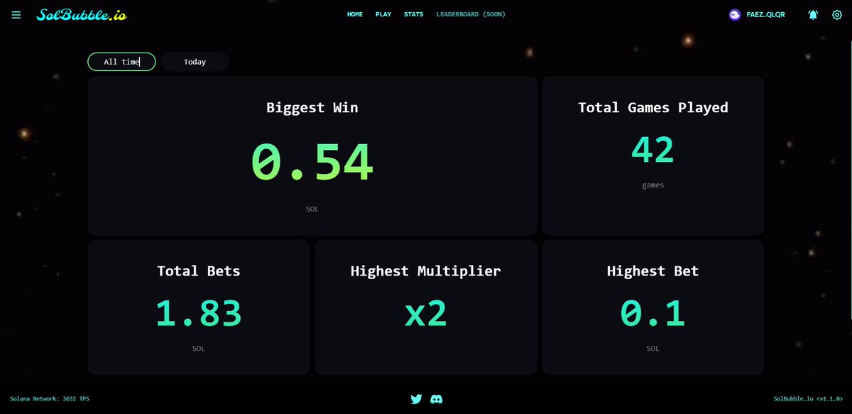 Who's going to break that Biggest win record? 👀
#Play2Earn @ 
solbubble.io/play

#SolanaNFT #SolanaCommunity #SolanaAirdrop #SolanaGiveaways $SOL