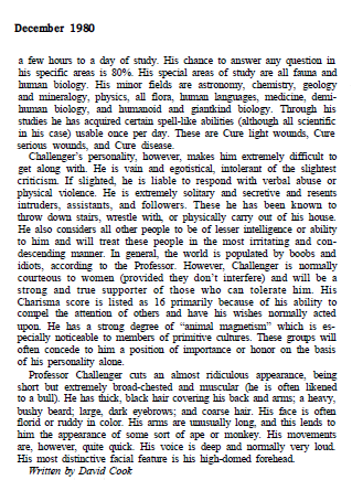 CalstaffTheGold's tweet photo. In Dragon #44 (Dec/80), Tom Moldvay and David 'Zeb' Cook stat out two characters from the writings of C.S. Lewis (Reepicheep) and Arthur Conan Doyle (Professor Challenger).
#1e #ADnD #CharacterStats https://t.co/ynVtfpmXZ4