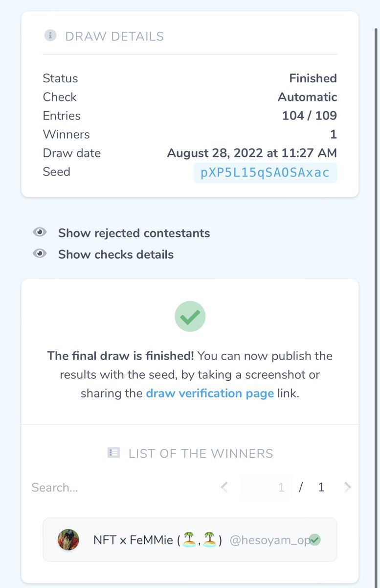 Smartoshis's tweet photo. Winner is @hesoyam_op  CONGRATS 🎊🎉🍾 https://t.co/0v30vSF1or