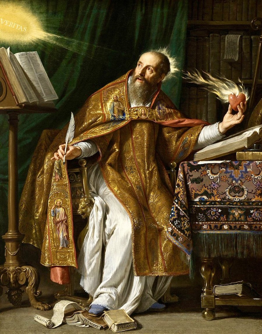 PapaAlejandroVI's tweet photo. Hoy es 28 de agosto, día de San Agustín. 

Tan grande doctor de la Iglesia merece sin duda un hilo en esta cuenta.

Agustín nació en Tagaste en el año 354, siendo sus padres Patricio y Mónica (celebrada ayer). Patricio no era cristiano, Mónica sí, y mucho. https://t.co/NH4QuNPUVD