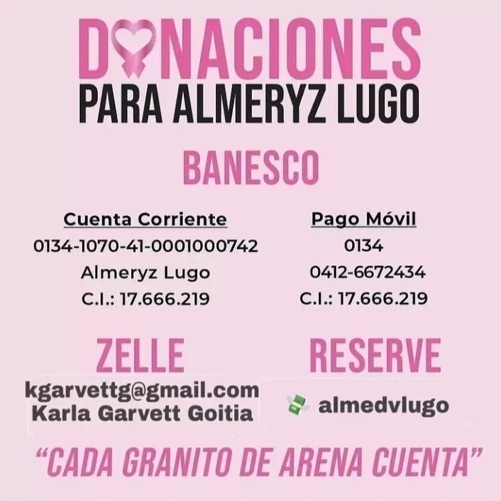 AlmeryzDv's tweet photo. Buenos Días 🤍 una vez más acudo a su generosidad. Me falta 1 sola amp para culminar mi tratamiento con TRASTUZUMAB 440mg. No ha llegado en los hospitales y no tengo los recursos para comprarla. Es un tanto difícil conseguir 800$ cada 21 días. Son 18 dosis que debo cumplir. 🧵 https://t.co/xwmmS9A9xa