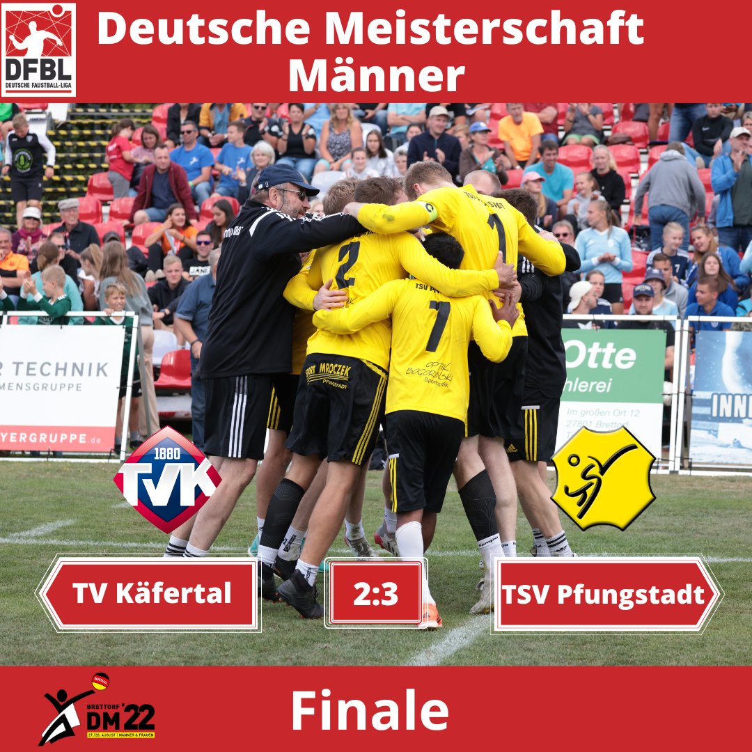 faustball_de's tweet photo. Der TSV Pfungstadt holt sich nach einem 5-Satz-Thriller gegen den TV 1880 Käfertal den 🏆
https://t.co/EMwyYHYX4X
#faustball #fistball #punhobol #sport #team #sports #dfbl #brettorf #faustballdm22📸DFBL/den Dulk https://t.co/vKOHQ7J33D