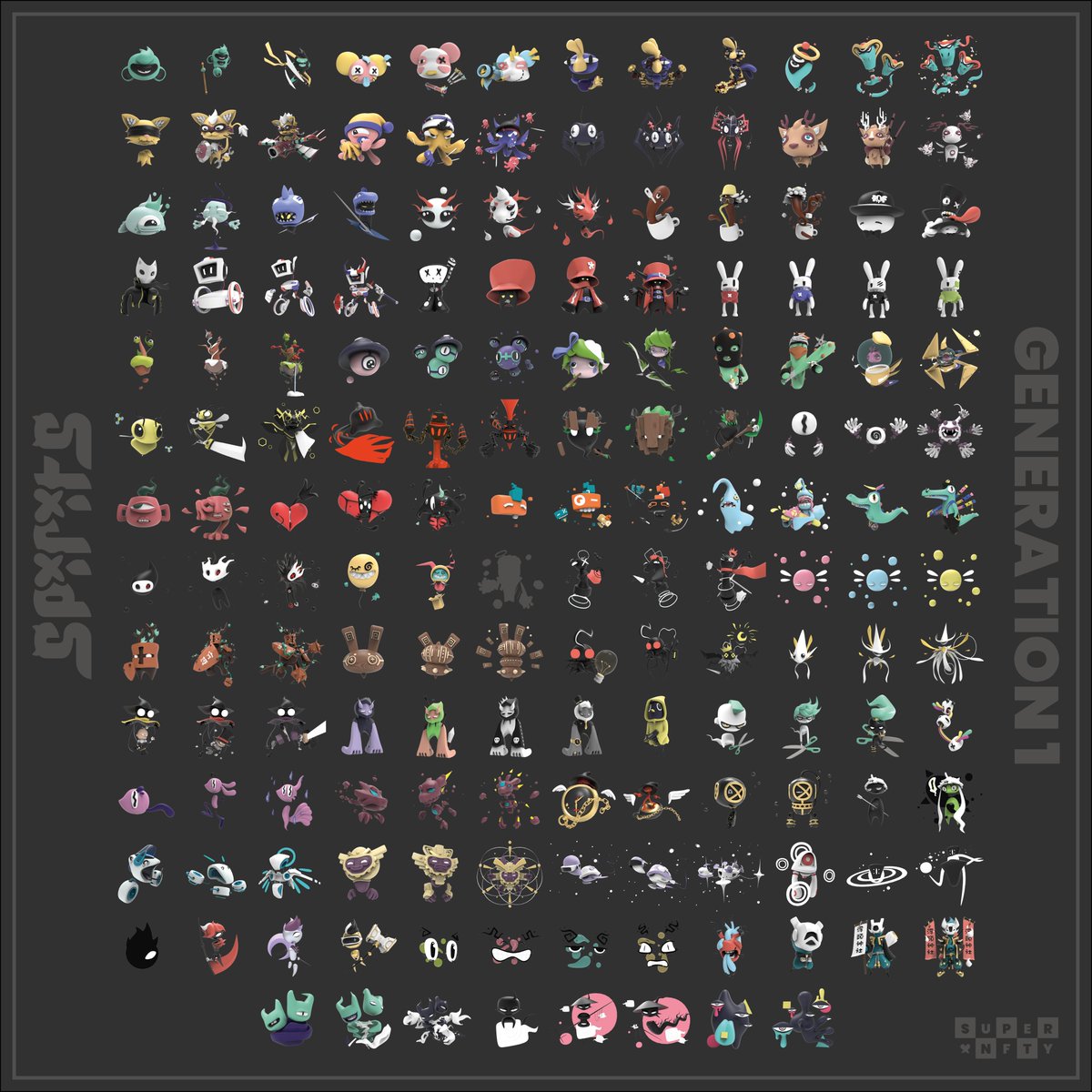 While you influencers are out there sweating &amp; figuring out which 'bluechip' will run out of money first, we'll be out here chilling, reliving our childhood, trading &amp; evolving Spirits.😉