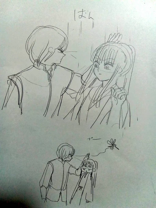 ありがとう～!けど、8ヶ月もかかってるからねっ。ミニオンしゃんもアナログ下絵でするなら、写メをアイビスに取り込む機能が便利‼️綺麗に清書したら、わりと線画調節機能で綺麗にうつせるよっ  今回は鉛筆画だから、写メした 下絵の上に1枚レイヤーを重ねて デジタルペンでとめてみた!