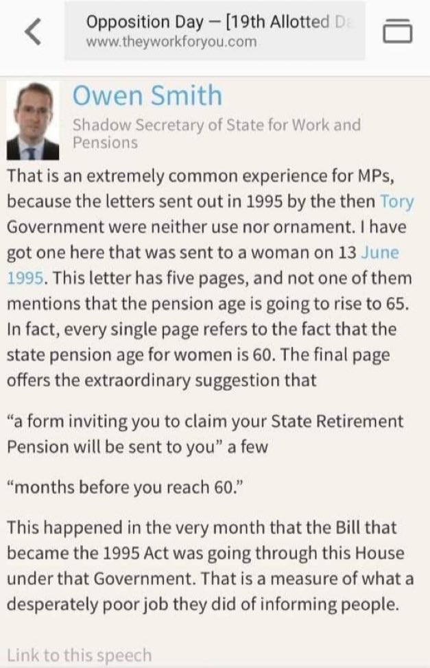jcjumble's tweet photo. How damning is this!! #50swomen @Cedaw #waspi #WeNeverStoodAChance. https://t.co/0AdN8Llhrz