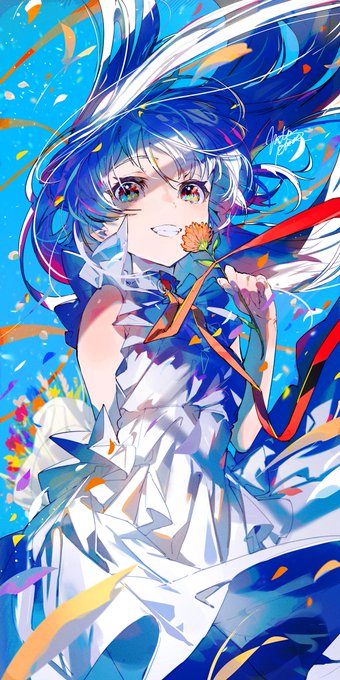 「blue sky petals」 illustration images(Latest)｜21pages