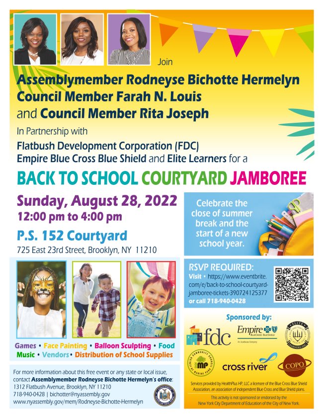 Happening today Back to School Jamboree at PS152