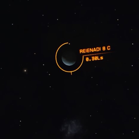 I'm parked on Reienadi 8B to watch the Moon collision from a front row seat.  8C is about 0.30 light seconds away and getting closer 🙄