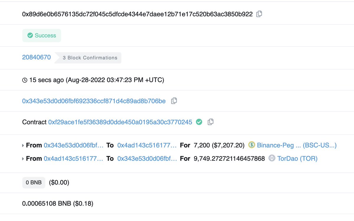 Tor_DAO_'s tweet photo. The repurchasing and destruction of the #Tor for today have been completed.  

✅The total repurchasing value is 7200 USDT. 
✅The destruction amount is 9749 #Tor. https://t.co/6szVZzXSnS