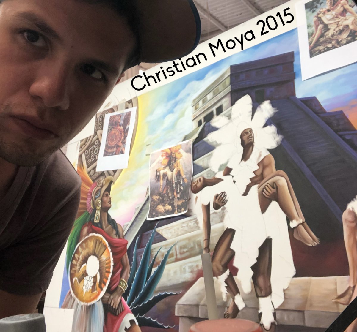 chriss_mane's tweet photo. Of my first Paintings "Grandeza Azteca" Reproduction of the work of Jesus Helguera. 

#ChristianMoyaNY #christianmoyaart #leyendadelosvolcanes #azteca #mexicanartist #mexicoart #artmexico #artnewyork #artenuevayork #mexicanart #artemexicano #pinturamexicana #mexicanfolkart https://t.co/Tu6x9BTvnf