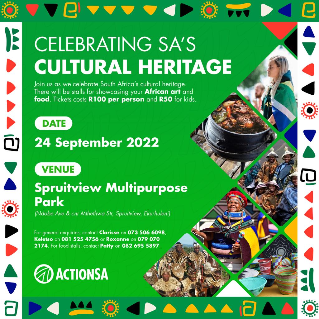 Clarise_dl's tweet photo. #Heritage day🌿🕊
24 September 2022🔜
#Picnicinthepark🧺🏞
#stalls🛍🛒
#food🥙🍲🍛🍡
#familyfun
Join #ActionSA to celebrate the diverse heritage that makes up our beautiful home South Africa🇿🇦
#liveentertainment🪕🎶💿🎼
#Saturday 
#Spruitviewmultipurposepark
#wateractivities🌊💦 https://t.co/11XOtzQpmE