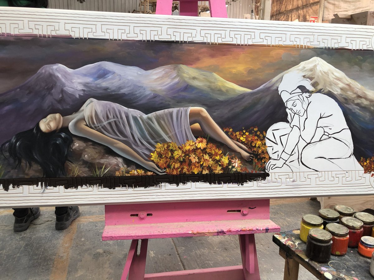 chriss_mane's tweet photo. Of my first Paintings "La Mujer Dormida" Reproduction of the work of Jesus Helguera.

 #ChristianMoyaNY #christianmoyaart #jesushelguera #lamujerdormida #iztaccihuatl #mexicanartist #mexicanartwork #artmexico #artnewyork #artenuevayork #mexicanart #artemexicano #mexicanfolkart https://t.co/FJCbksfjbB