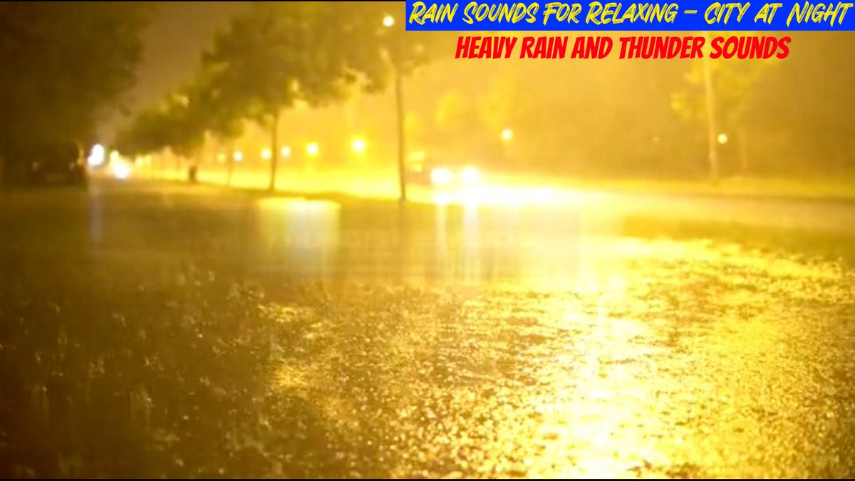 ThundersoundsS's tweet photo. #cityatnight #rainsoundsforrelaxing. Rain sounds for relaxing - calming rain sounds, nature sleep sounds, city at night, rain street is one of the best sleep sounds that is great to listen to study, and relax. Click here: https://t.co/R1hZeIP9t7 https://t.co/VttTrn7t9I