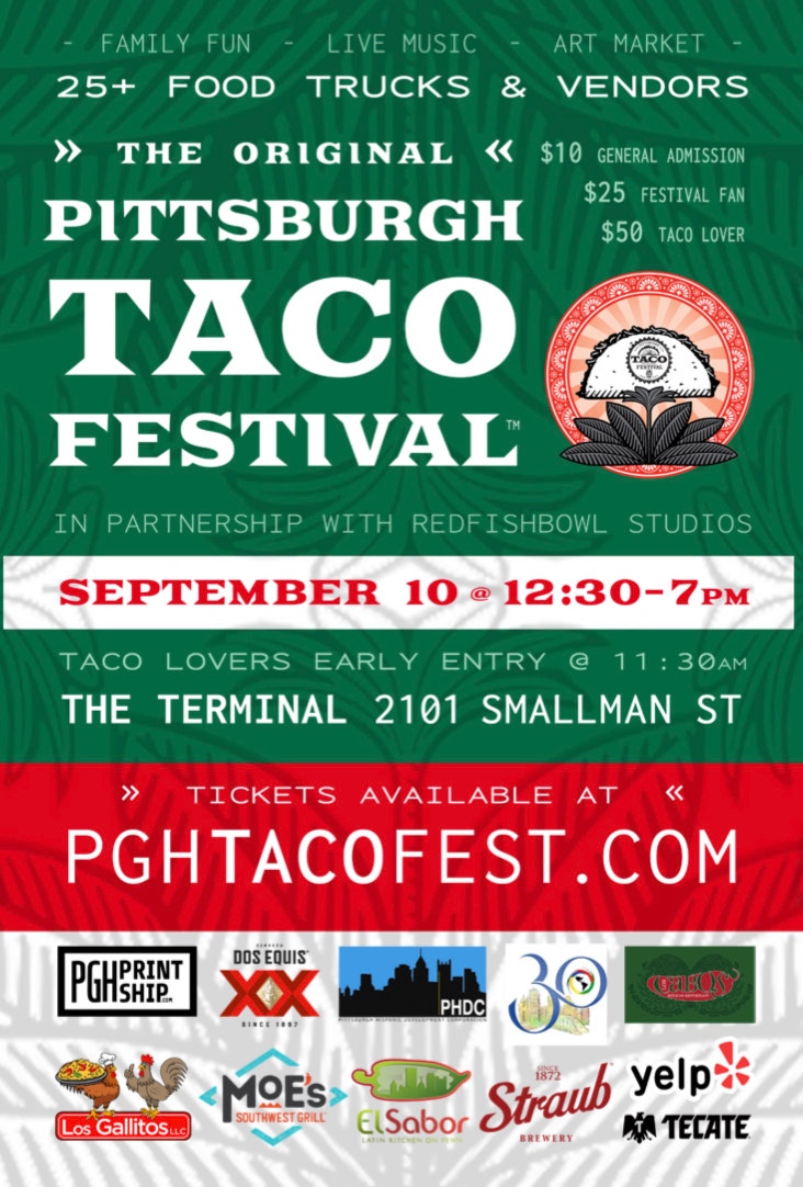 YelpPittsburgh's tweet photo. 🌮The Original Pittsburgh Taco Festival gathers all of the best tacos in one place for a fun, family-friendly event taking place at The Strip District Terminal (21st and Smallman St) on Saturday, September 10th, 2022. Check out @pghtacofest and https://t.co/hBBXXdwvD7  https://t.co/vppQE6ZINo