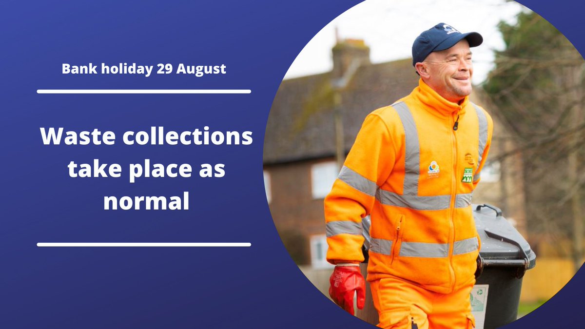 TMBC_Kent's tweet photo. Waste crews will be working tomorrow, bank holiday Monday, so please put your bins out as normal.
Check updates here 👉 https://t.co/yjqhArvdQA

Download the MyTMBC app 📲  for instant updates on waste collections and other key services. 
https://t.co/81b3J1gInk https://t.co/30DQeQeDQk
