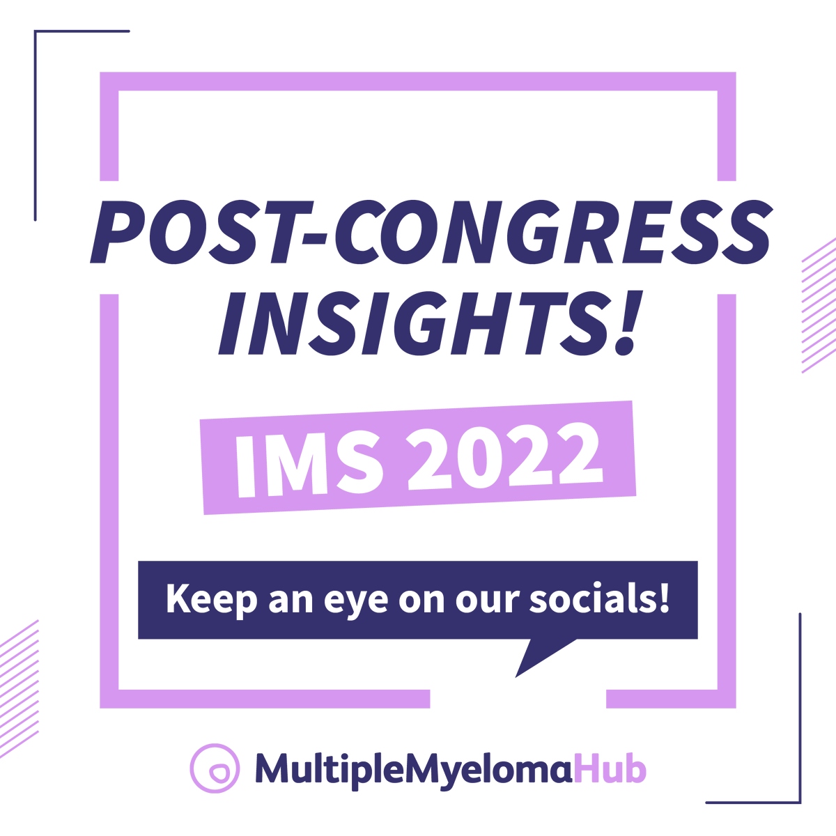 We hope you enjoyed following our live updates and congress coverage!

We covered #IMS2022 from Los Angeles and virtually. 

Keep an eye on our socials for post-congress key points and insights! 📲 

#medicalcongress #multiplemyeloma