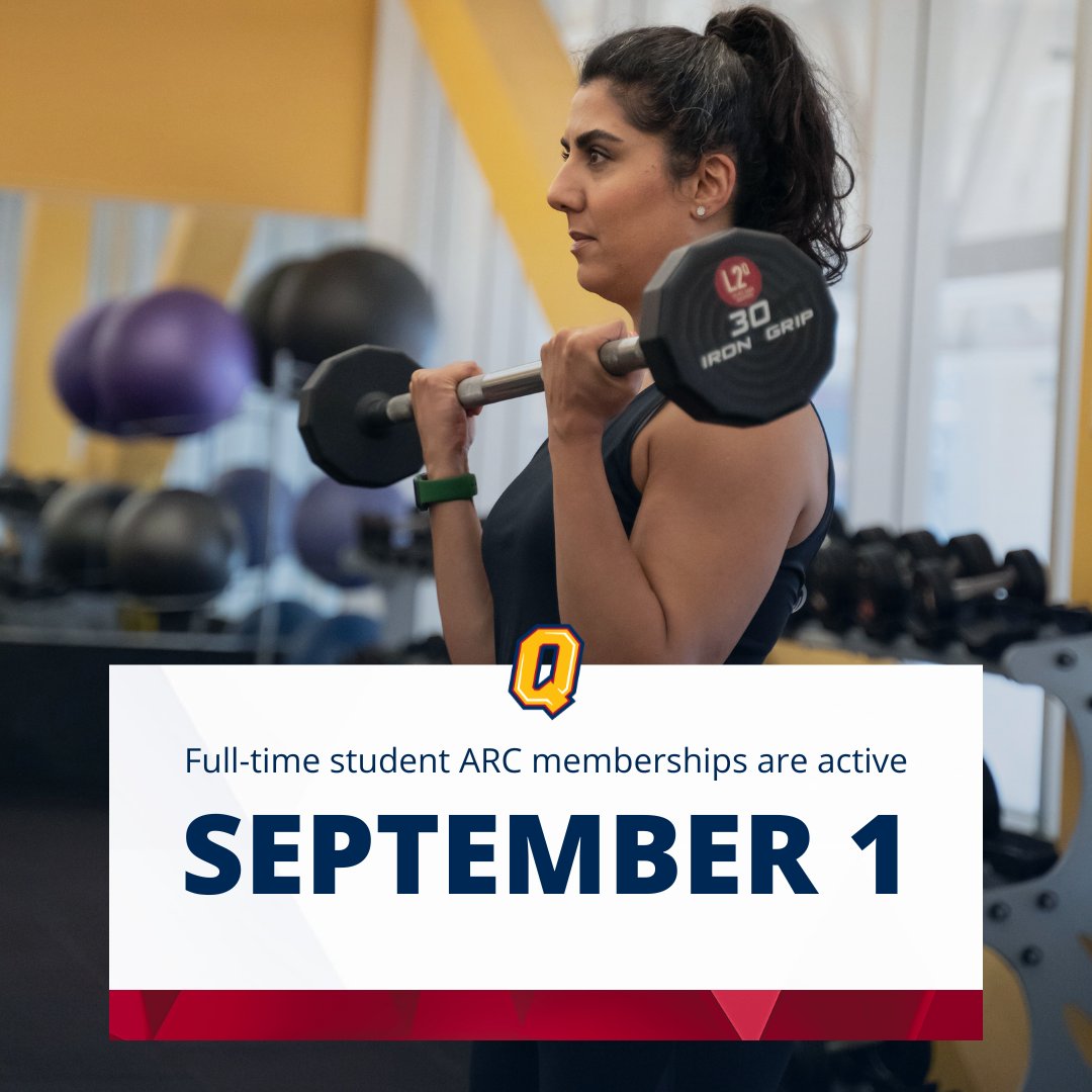 QueensARC's tweet photo. Hey, Gaels! Starting September 1, full-time student memberships are activated and you can use your student card to access the ARC. See you Thursday!

#queensu | #queensarc https://t.co/vurfNSErJU