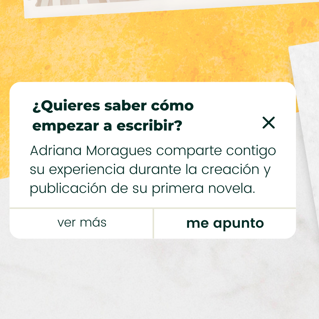 Comenzar a escribir no es fácil, especialmente si se trata de una novela. Empieza hoy a dar tus primeros pasos en la escritura con este curso en vídeo de Adriana Moragues.
🔗my.mtr.cool/kjjzsyqibq