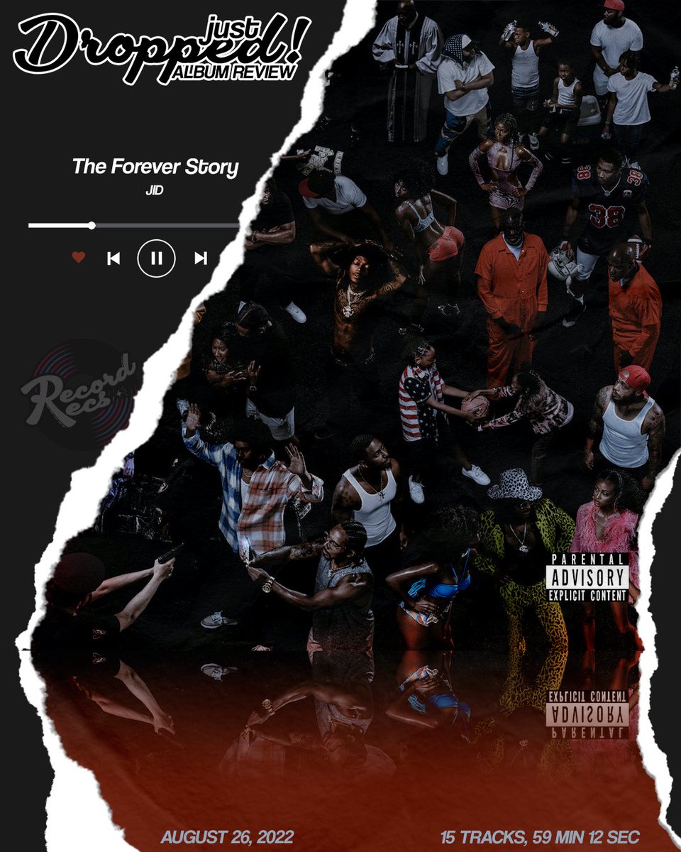RecordRecs's tweet photo. 💿 Album Review: The Forever Story
🎤 JID
🌈 RECS pick: Can’t Make U Change
➡️ The Verdict: 9.6/10 https://t.co/pfesyrznpT