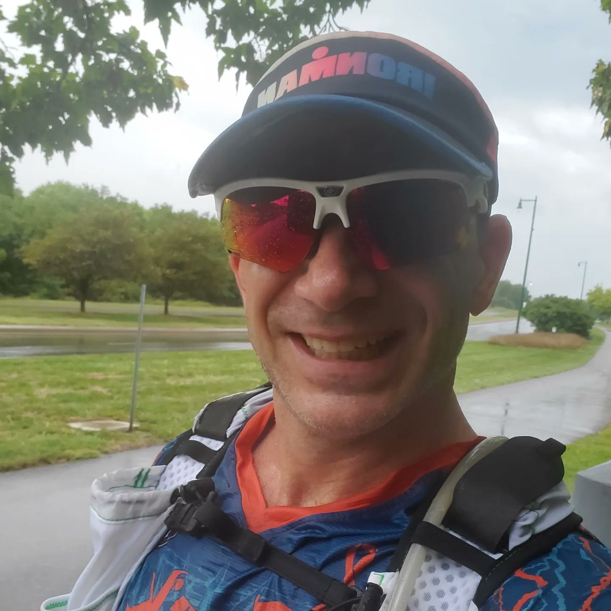 jedmo7's tweet photo. Rain, rain, &amp; more rain. Needless to say it was a wet slog of a run. Went well overall but the hip tendonitis was annoying &amp; sucked some of the joy out of it. Oh well got it done. #staysalty #fxckcancer #fxckcancerenduranceclub #orangemud #iaminfinit #hokaoneone #baseperformance https://t.co/uwTjRMQPYL
