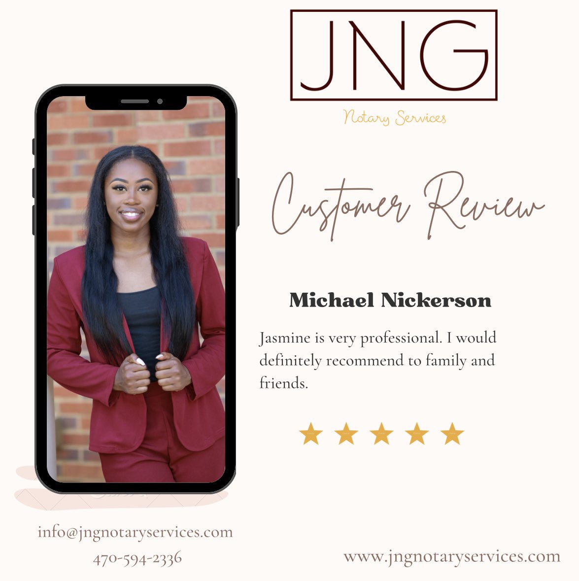 JNGNotary's tweet photo. We love our reviews! Check out these two recent reviews for JNG Notary &amp; Services LLC✍🏾

(470)594-2336 
Info@jngnotaryservices.com

📍#Dekalb, #Gwinnett, #Cobb, #Fulton, #Henry, #Clayton and more!
#NotaryPublic #atlantanotary #georgianotary #jngnotaryservices https://t.co/suJhSzXFsM