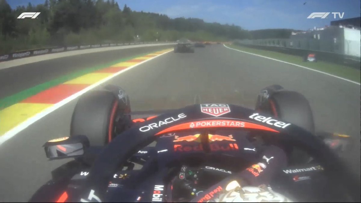 FanaticsFerrari's tweet photo. Photos from lap 1 of Max removing his tear off, and Charles right behind… https://t.co/qtMN6YLFd2