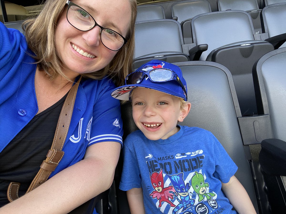 MrsLuiting's tweet photo. @BlueJays #letsgobluejays Austin’s first game and Andrew’s second!! https://t.co/pbkKGbSSmx