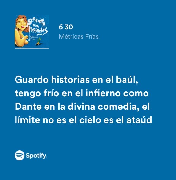 métricas frías / 6 30